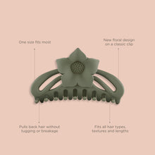 Load image into Gallery viewer, Magnolia Claw Clip - Green