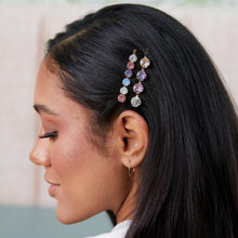 Charger l'image dans la galerie, Jeweled Bobby Pins - 2 pack Multicolor/Gold