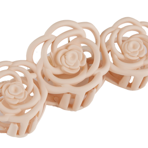 Rose Claw Clip - Light Pink